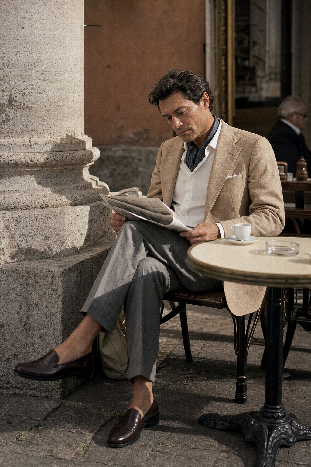 Marcello Mastroianni Spring old money style reference