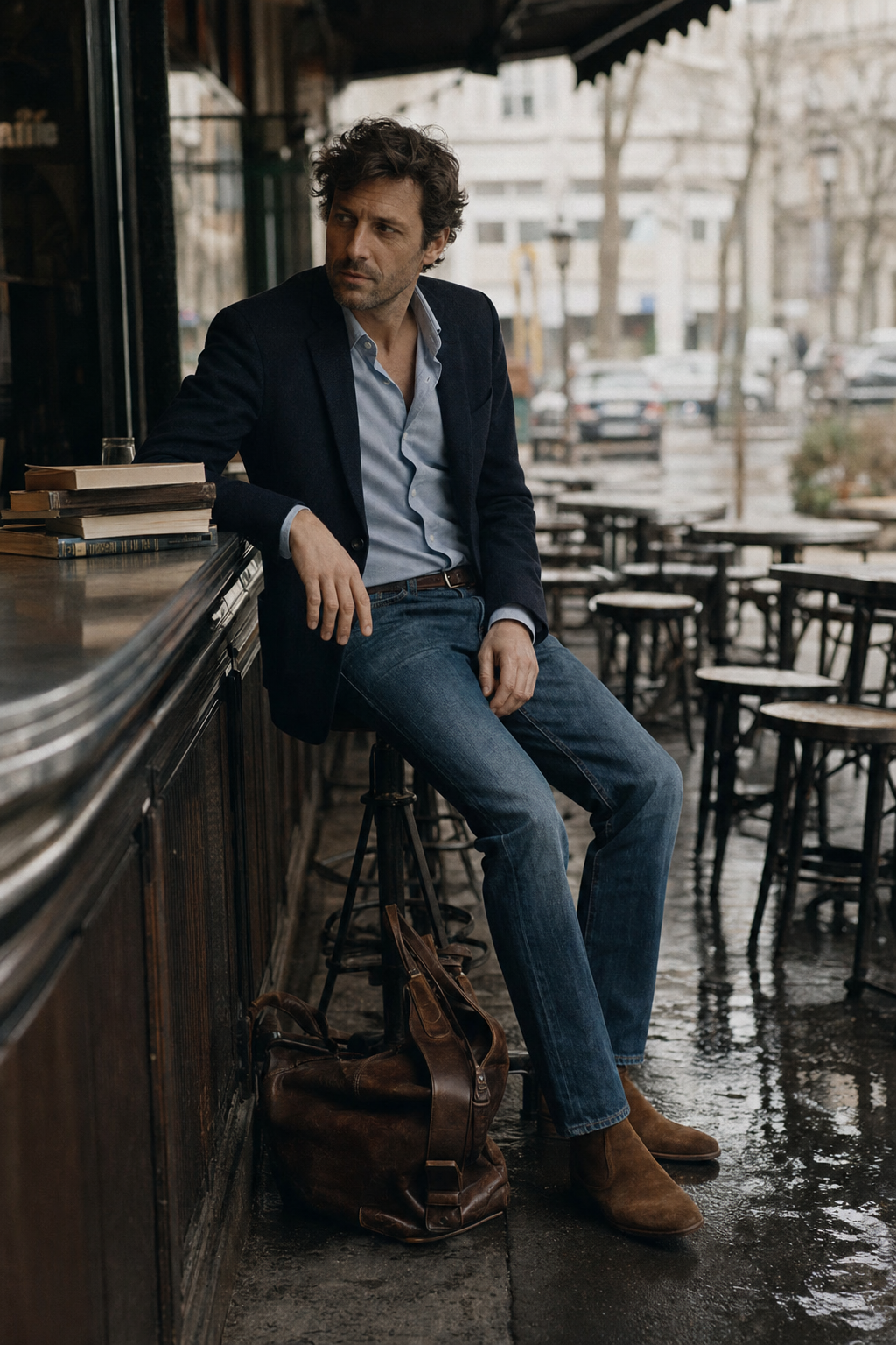 Serge Gainsbourg old money seasonal style moodboard